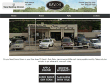 Tablet Screenshot of davidsautos.com